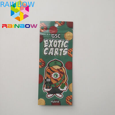 Malotes plásticos do cartucho holográfico de Vape que empacotam carros exóticos do óleo Ziplock de Cbd