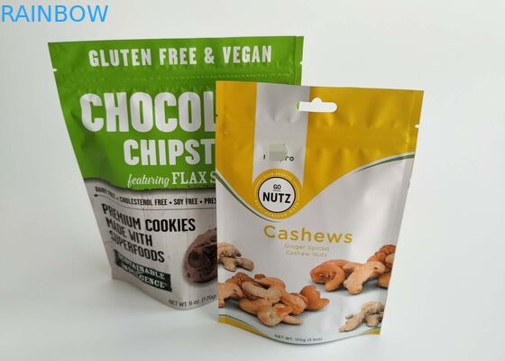 Feito sob encomenda levante-se a cookie deliciosa do malote que empacota a impressão Sealable do Gravure do saco de plástico