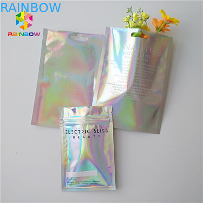 Mini sacos Ziplock de Mylar, cartucho exótico de Vape dos carros do empacotamento de alimento de Mylar holográfico