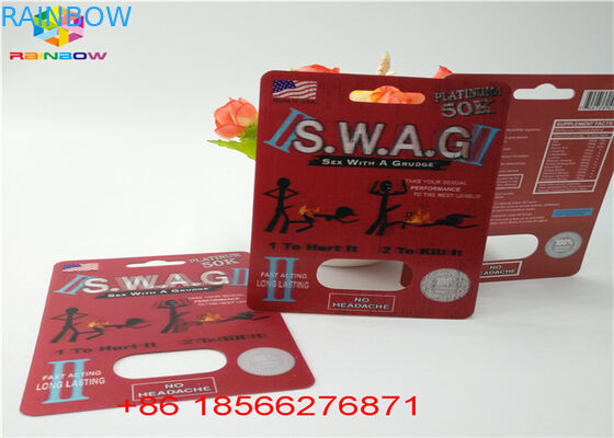 Costume de papel de dobramento R7-5000 R7-3000 da embalagem masculina do cartão da bolha do realce