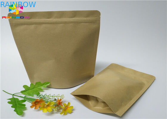 Kraft personalizou o Ziplock de empacotamento da janela do alimento de petisco do açúcar do ofício da porca dos sacos de papel