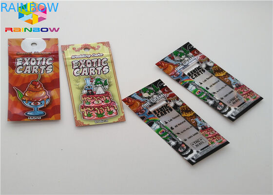 Tamanho feito sob encomenda do malote do empacotamento de alimento dos sacos de plástico do fechamento do fecho de correr da folha de alumínio com entalhe do rasgo