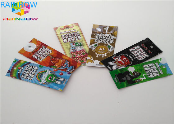 Tamanho feito sob encomenda do malote do empacotamento de alimento dos sacos de plástico do fechamento do fecho de correr da folha de alumínio com entalhe do rasgo