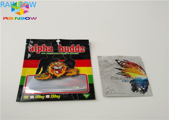 Empacotamento Resealable do cartucho do óleo dos sacos de plástico AC1003 CBD Vape do incenso erval aplicado