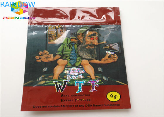 Empacotamento Resealable do cartucho do óleo dos sacos de plástico AC1003 CBD Vape do incenso erval aplicado