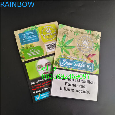 Malote dianteiro claro do saquinho do pacote de Gummies da mastigação da rã dos sacos de plástico CBD do fecho de correr de Mylar