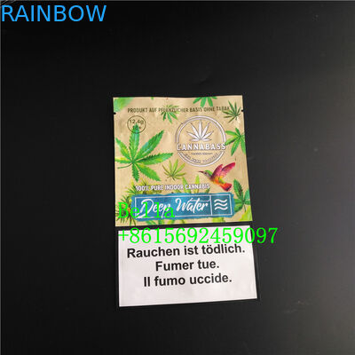 O incenso erval de Mylar que empacota as folhas Ziplock do cigarro levanta-se a espessura do saco 120-180 Mic