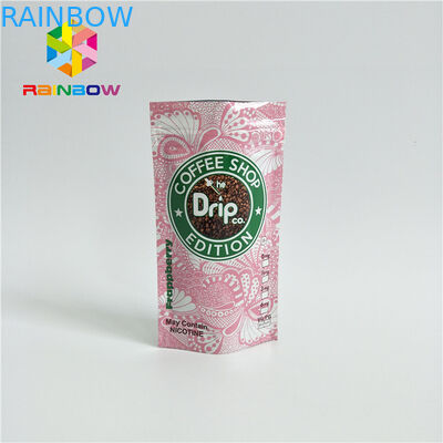 O empacotamento material laminado dos malotes plásticos Ziplock levanta-se sacos com a uma válvula da maneira