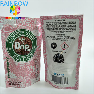 O empacotamento material laminado dos malotes plásticos Ziplock levanta-se sacos com a uma válvula da maneira