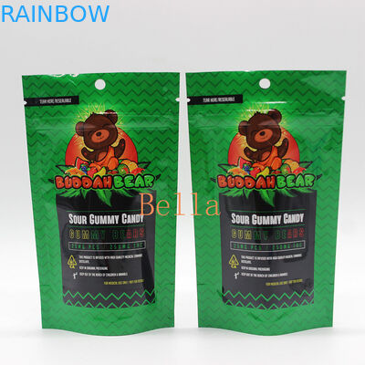 A janela clara levanta-se a impressão feita sob encomenda do malote do zíper para o empacotamento da tisana CBD Powerfood