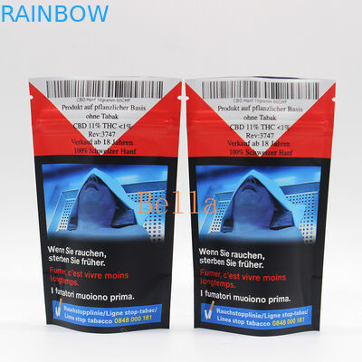 A janela clara levanta-se a impressão feita sob encomenda do malote do zíper para o empacotamento da tisana CBD Powerfood