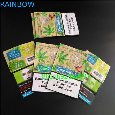 A janela clara levanta-se a impressão feita sob encomenda do malote do zíper para o empacotamento da tisana CBD Powerfood