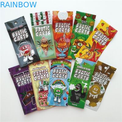 Malotes plásticos exóticos do carro que empacotam o tipo impressão feita sob encomenda de Mylar do saco do fechamento do fecho de correr