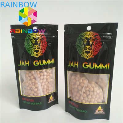 Mylar laminado folha impresso Ziplock levanta-se o empacotamento do cannabis da erva daninha de Mmj dos malotes