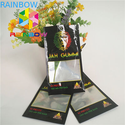 Mylar laminado folha impresso Ziplock levanta-se o empacotamento do cannabis da erva daninha de Mmj dos malotes