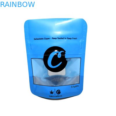 Malote impresso da folha que empacota Recloseable 3,5 das cookies do saco gramas de prova do cheiro com Ziplock