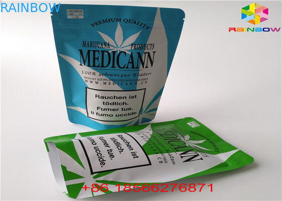 A folha de alumínio do zíper da prova da criança levanta-se o pó do açúcar de Packingfor do cartucho do malote CBD/