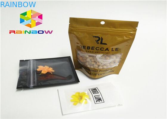 Malotes plásticos efeito lustroso/matte que empacotam o selo três lateral para o incenso erval