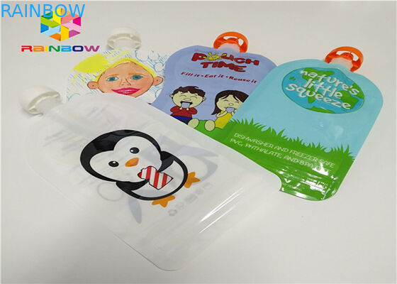 A folha de alumínio levanta-se o empacotamento do malote do bico personalizado imprimindo o plástico 120ml