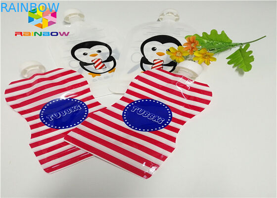 A folha de alumínio levanta-se o empacotamento do malote do bico personalizado imprimindo o plástico 120ml