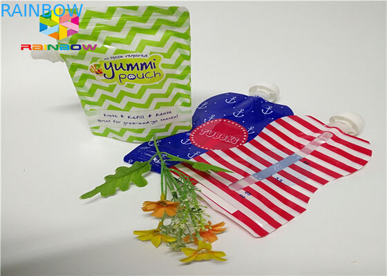 A folha de alumínio levanta-se o empacotamento do malote do bico personalizado imprimindo o plástico 120ml