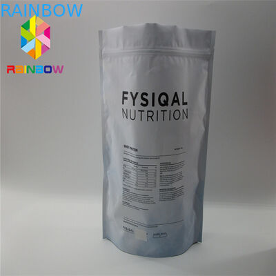 Malotes plásticos Reclosable do zíper que empacotam sacos lisos tomados partido dobro do cofre forte do alimento do ouro matte