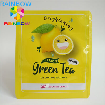 Três que o lado selado imprimiu sacos Ziplock laminaram a máscara de olho facial da folha de alumínio