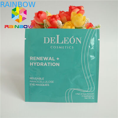 Três que o lado selado imprimiu sacos Ziplock laminaram a máscara de olho facial da folha de alumínio