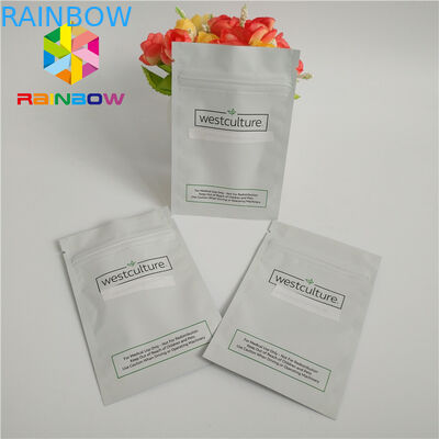 Sacos de creme cosméticos do selo do fecho de correr do óleo, personalizados imprimindo o malote da folha de alumínio