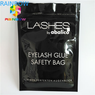 As pestanas de empacotamento dos sacos da soldadura térmica da parte superior do fecho de correr holográficas levantam-se a parte dianteira clara do malote