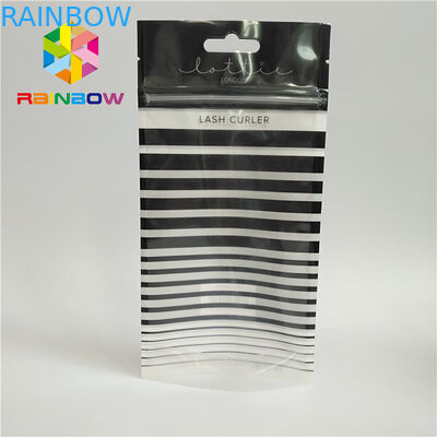 As pestanas de empacotamento dos sacos da soldadura térmica da parte superior do fecho de correr holográficas levantam-se a parte dianteira clara do malote