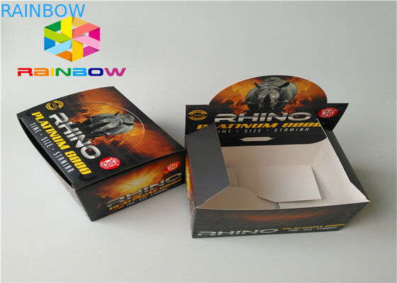 Caixa de papel gravada de impressão que empacota o produto de mercadoria pequeno com janela