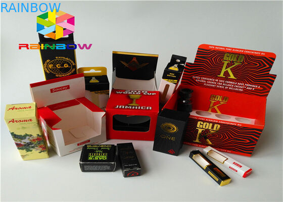 Personalize a caixa de papel do logotipo que empacota o material reciclado da folha embalagem de papel cosmética lustrosa