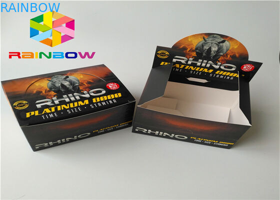 Personalize a caixa de papel do logotipo que empacota o material reciclado da folha embalagem de papel cosmética lustrosa