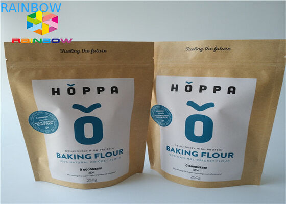 Efeito matte de empacotamento de Doypack do malote do saco de papel pequeno do fechamento do fecho de correr da folha de alumínio para o alimento