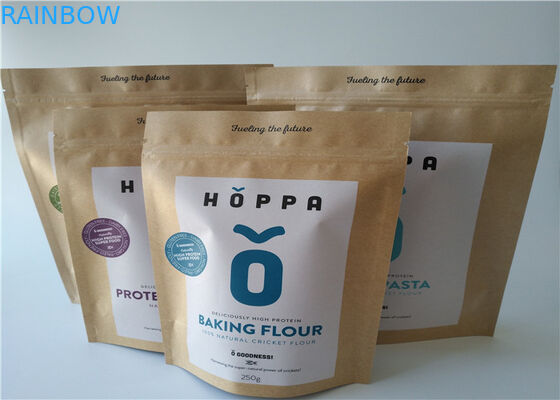 Efeito matte de empacotamento de Doypack do malote do saco de papel pequeno do fechamento do fecho de correr da folha de alumínio para o alimento