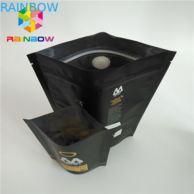 Levante-se o empacotamento dos malotes plásticos impresso um saco de café Ziplock da válvula da maneira