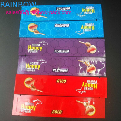 Malote da folha do saquinho do pó do mel do cavalo que empacota o saco real dourado do Vip Malásia do mel