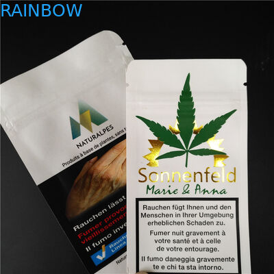 O incenso erval de THC CBD Gummies que empacota Kraft branco biodegradável ensaca malotes do alimento
