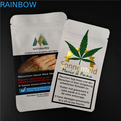 O incenso erval de THC CBD Gummies que empacota Kraft branco biodegradável ensaca malotes do alimento