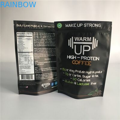 Os malotes plásticos de produto comestível que empacotam o saco de café FDA Ziplock da superfície de Matt marcaram