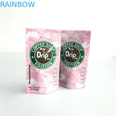 O empacotamento feito sob encomenda dos malotes plásticos da impressão levanta-se o saco do zíper com a uma válvula de desgaseificação da maneira