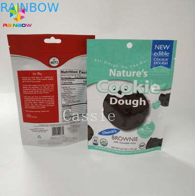 O costume imprimiu sacos de empacotamento do petisco as cookies da prova que do cheiro se levantam o malote com Ziplock