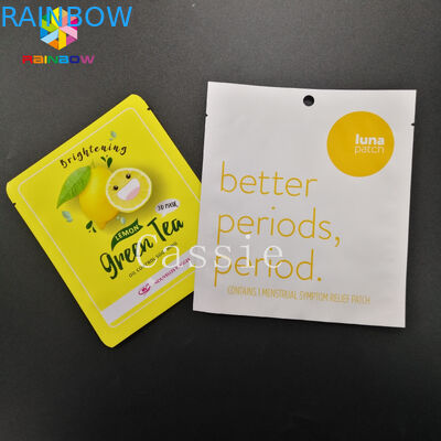 O selo superior aberto liso do aperto ensaca a folha de alumínio do malote Resealable de Mylar do entalhe do rasgo