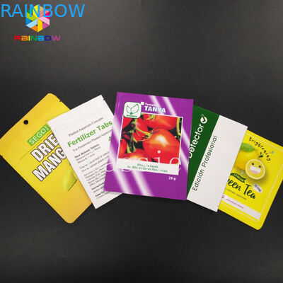 Malotes plásticos da prova do cheiro que empacotam o saco poli Mylar do selo três lateral para o empacotamento de alimento