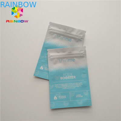 Malotes plásticos de máscara de olhos da cara que empacotam a superfície lustrosa selada três lados do saco liso