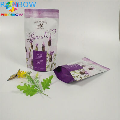 O malote matte feito sob encomenda da folha da impressão que empacota o corpo da parte inferior lisa esfrega o saco com zíper