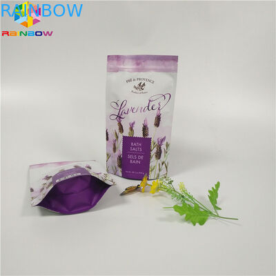 O malote matte feito sob encomenda da folha da impressão que empacota o corpo da parte inferior lisa esfrega o saco com zíper