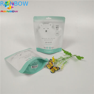 O corpo esfrega a umidade impressa colorida de empacotamento dos sacos da folha - impermeabilize o fechamento do fecho de correr levantam-se o malote