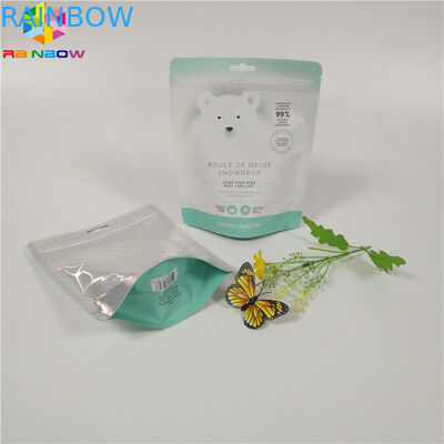 O corpo esfrega a umidade impressa colorida de empacotamento dos sacos da folha - impermeabilize o fechamento do fecho de correr levantam-se o malote